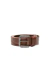 Max Mara Long Adjustable Belt Metal Buckle In Brown