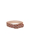 Max Mara Raffia-effect Diamond Pattern Belt In Red