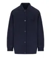 Max Mara Adorni Blue Bomber Jacket In Blue