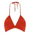 Max Mara Beakenewear Adriene Brick Red B Cup Bikini Top