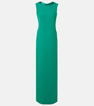 Max Mara Aere Cady Maxi Dress In Green