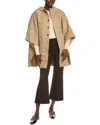 Max Mara Aeroso Cape In Brown