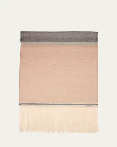 Max Mara Aeroso Scarf With Fringe In Multi