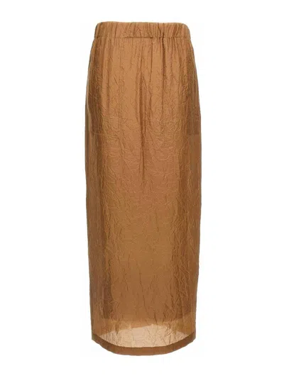 MAX MARA FALDA SEMILARGA - CAMEL
