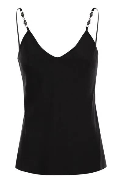 MAX MARA MAX MARA AFELIO - PETTICOAT TOP IN ENVERS SATIN