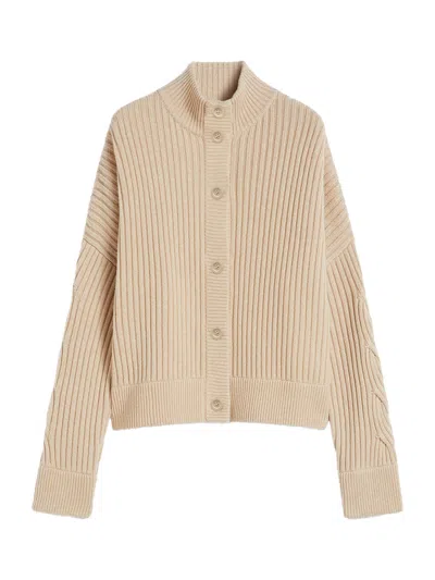 Max Mara Afelio Cardigan Beige In Neutral