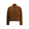 Max Mara Afelio Wool And Cashmere Cardigan In Brown