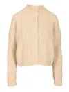 Max Mara Afelio Cardigan Cachemire Knitwear Beige In Multi