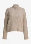 Max Mara Afelio Wool And Cashmere Cardigan In Brown