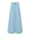 Max Mara Light-colored Loose Jeans In Blue