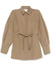Max Mara Long Sleeve Casual Jacket In Brown