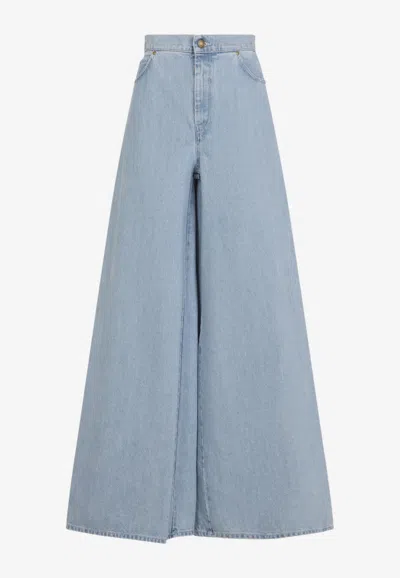 Max Mara Affari Wide-leg Jeans In Blue