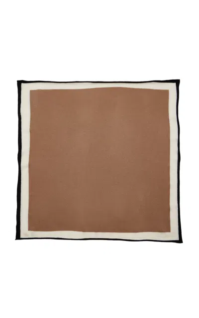 Max Mara Afidato Cashmere Scarf In Brown