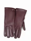 Max Mara "afidee" Gloves In Burgundy