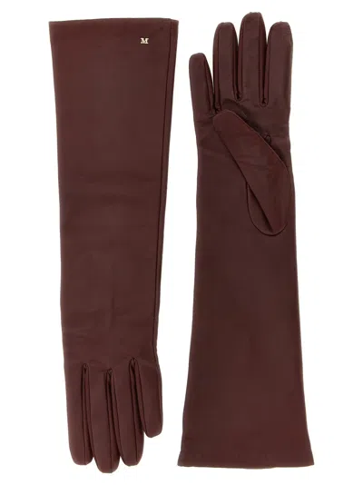 Max Mara Afidee Gloves Bordeaux