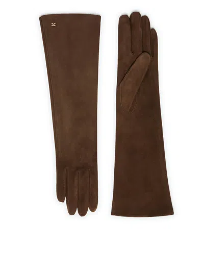 MAX MARA AFIDEESUEDE GLOVES IN SUEDE NAPPA