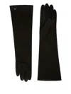 Max Mara Afideesuede Gloves In Suede Nappa In Black