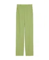 Max Mara Agami Straight Leg Casual Pants In Green