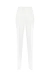 Max Mara Pantalón Casual - Blanco In Bianco