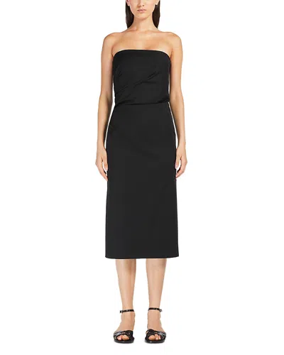 MAX MARA AGAMIA BUSTIER MIDI DRESS