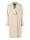 Max Mara Agenda Double-breasted Coat In Neutral