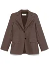 Max Mara Agguati Blazer In Brown