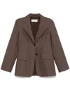Max Mara Agguati Blazer In Brown