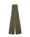 Max Mara Agguati Strapless Jumpsuit In Green