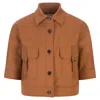 Max Mara Agiate Cropped Stretch-cotton Jacket