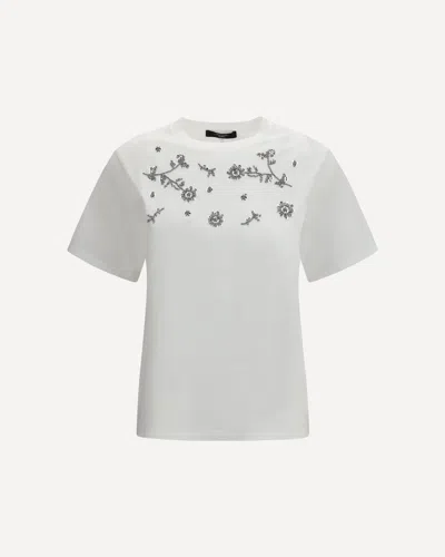 Max Mara Agile Cotton T-shirt In Gray
