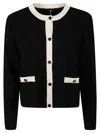 Max Mara Studio Buttoned Crewneck Jacket