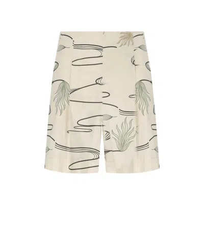 Max Mara Agito Sabbia Bermuda Shorts In Beige