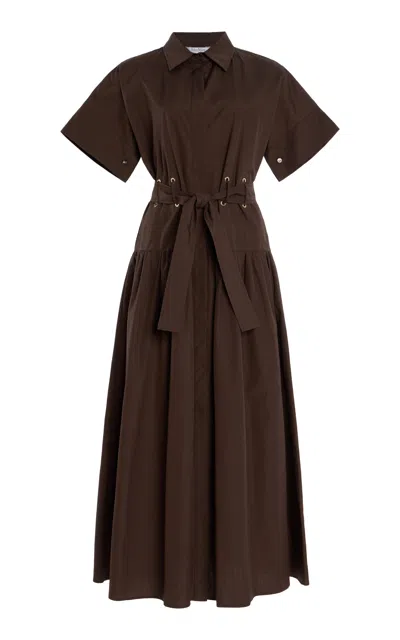 MAX MARA AGORAIO COTTON MAXI DRESS