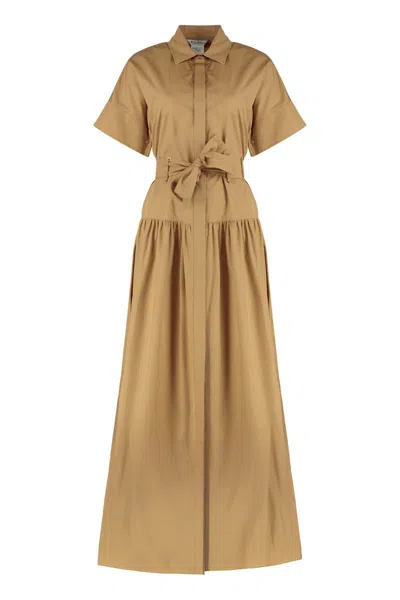 MAX MARA MAX MARA AGORAIO COTTON POPLIN SHIRTDRESS