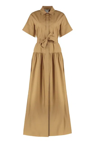 MAX MARA MAX MARA AGORAIO COTTON POPLIN SHIRTDRESS