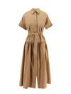 Max Mara Caramel-coloured Shirt Dress In Caramello