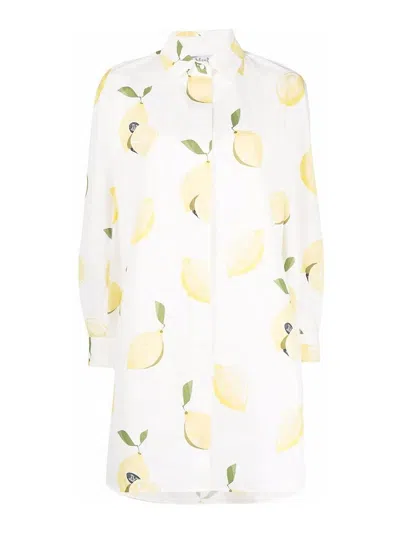 Max Mara Vestido Midi - Blanco In White