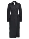 Max Mara Agrume Midi Dress In Black