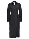 Max Mara Agrume Midi Dress In Black