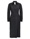 Max Mara Agrume Midi Dress In Black