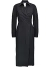 Max Mara Agrume Midi Dress In Black