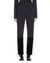 Max Mara Aire Colorblock Camel Hair Trousers In Ultramarine