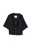 Max Mara Ala Cashmere Zip-up Jacket In Blue
