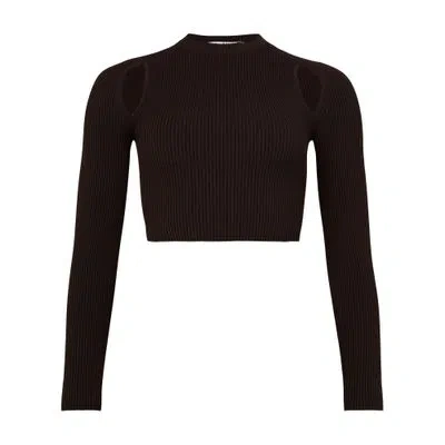 MAX MARA ALA CUT-OUT RIBBED TOP