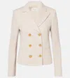 Max Mara Alabama Cotton And Wool Blazer In Beige
