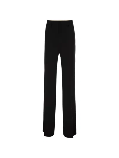 Max Mara Alabama Flared Trousers In Black