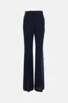 Max Mara Dark Blue Alabama Trousers In Blue