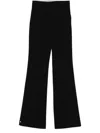 Max Mara Marzia Elastic-waist Palazzo Pants In Black