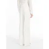 Max Mara Women Gabardine Wool Pants In White