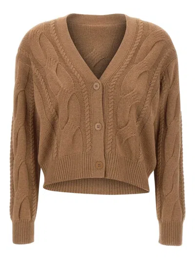 MAX MARA ALADINO CABLE-KNIT BUTTONED CARDIGAN